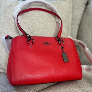 Coach Etta Carryall bag in Miami Red